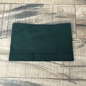 Bandeau Bralette Crop Top Green sz Medium